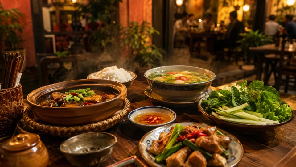Bàn nướng đông khách tại Nhà Hàng Ngon